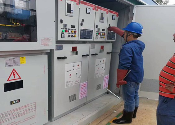 东莞桥头箱变安装工程-新望包装新装一台250箱式变电站