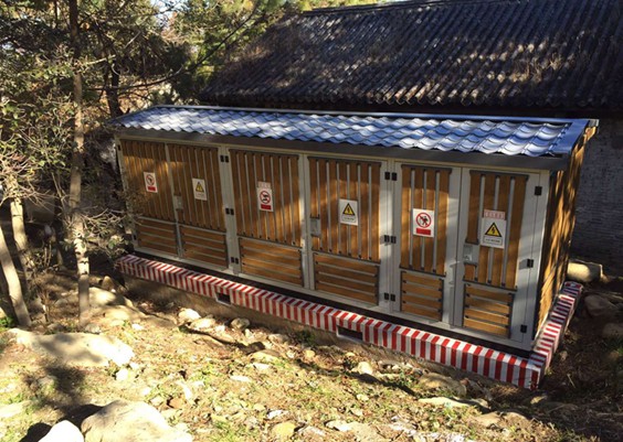 大理天龙八部影视城新装一台景观型箱式变电站安装工程